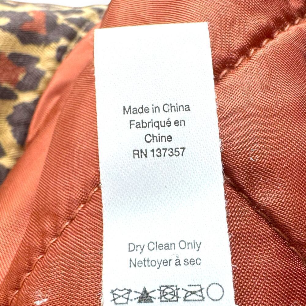 Marissa Webb Ellery Anorak Utility Jacket Khaki Leopard Women’s Small No Belt - Picture 14 of 14